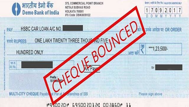What happens when a cheque bounce?